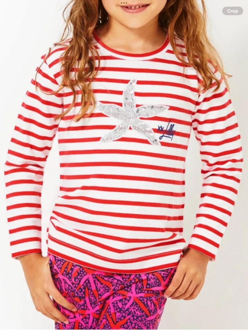 Lily Pulitzer Girl’s Mini Ballad Sweatshirt Starfish